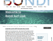 Tablet Screenshot of bondisurfclub.com